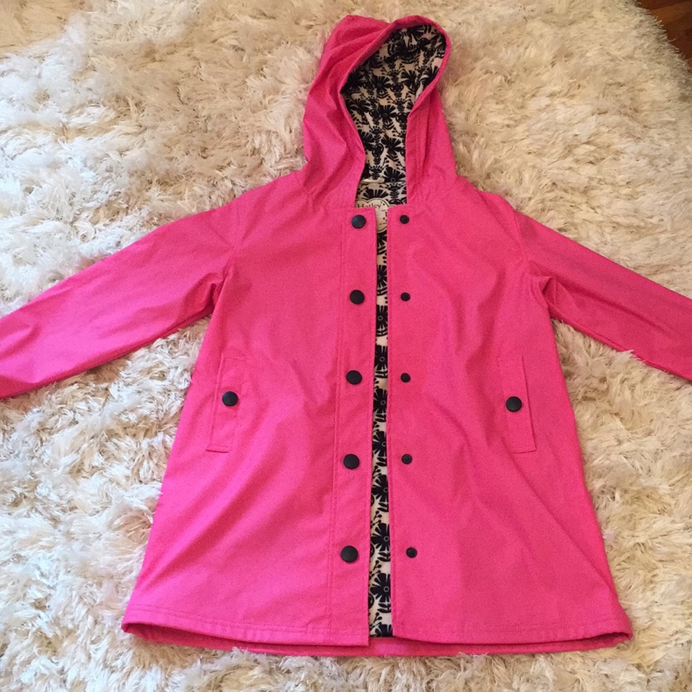 Kids pink rain coat